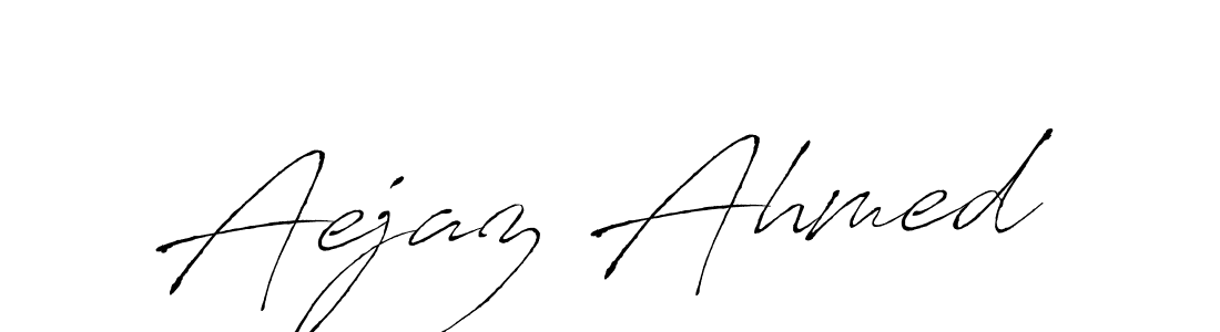 Aejaz Ahmed stylish signature style. Best Handwritten Sign (Antro_Vectra) for my name. Handwritten Signature Collection Ideas for my name Aejaz Ahmed. Aejaz Ahmed signature style 6 images and pictures png