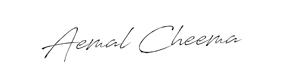 Also we have Aemal Cheema name is the best signature style. Create professional handwritten signature collection using Antro_Vectra autograph style. Aemal Cheema signature style 6 images and pictures png