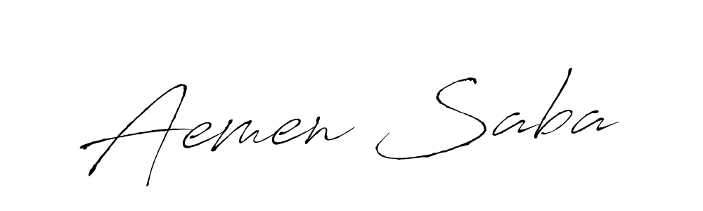 Here are the top 10 professional signature styles for the name Aemen Saba. These are the best autograph styles you can use for your name. Aemen Saba signature style 6 images and pictures png