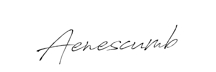 How to make Aenescumb signature? Antro_Vectra is a professional autograph style. Create handwritten signature for Aenescumb name. Aenescumb signature style 6 images and pictures png