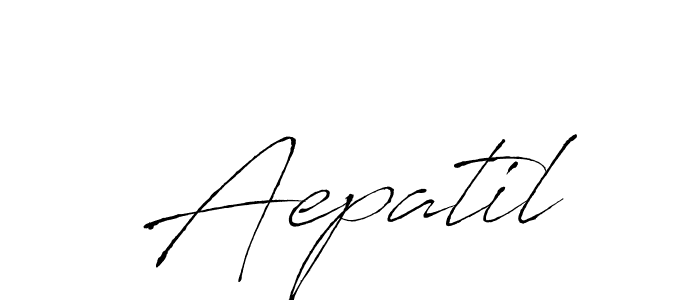 Design your own signature with our free online signature maker. With this signature software, you can create a handwritten (Antro_Vectra) signature for name Aepatil. Aepatil signature style 6 images and pictures png