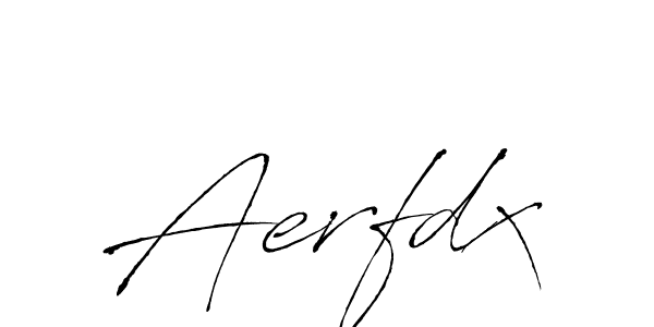 Use a signature maker to create a handwritten signature online. With this signature software, you can design (Antro_Vectra) your own signature for name Aerfdx. Aerfdx signature style 6 images and pictures png