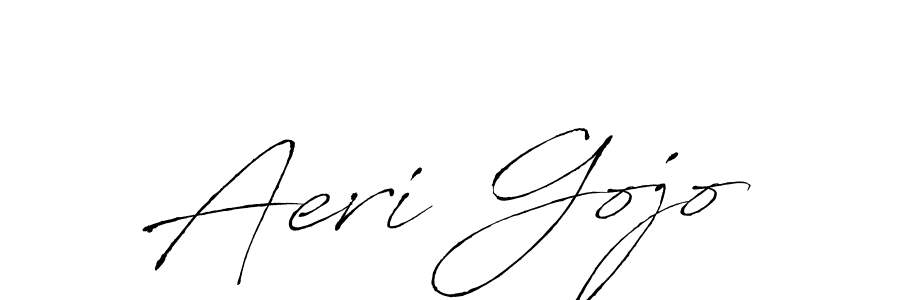 Make a beautiful signature design for name Aeri Gojo. With this signature (Antro_Vectra) style, you can create a handwritten signature for free. Aeri Gojo signature style 6 images and pictures png