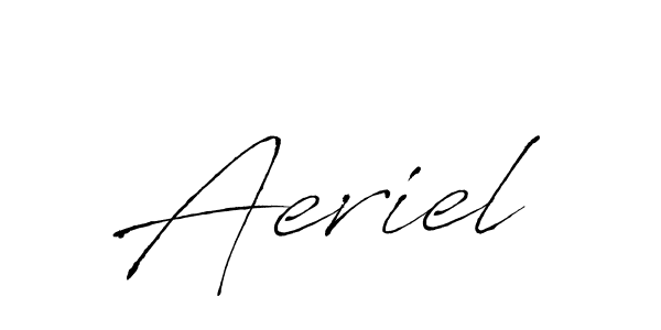 Use a signature maker to create a handwritten signature online. With this signature software, you can design (Antro_Vectra) your own signature for name Aeriel. Aeriel signature style 6 images and pictures png