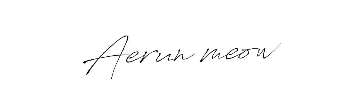 Make a beautiful signature design for name Aerun♡meow. Use this online signature maker to create a handwritten signature for free. Aerun♡meow signature style 6 images and pictures png