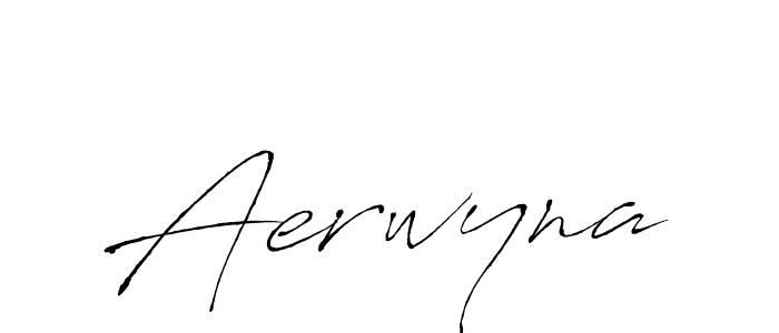 Create a beautiful signature design for name Aerwyna. With this signature (Antro_Vectra) fonts, you can make a handwritten signature for free. Aerwyna signature style 6 images and pictures png