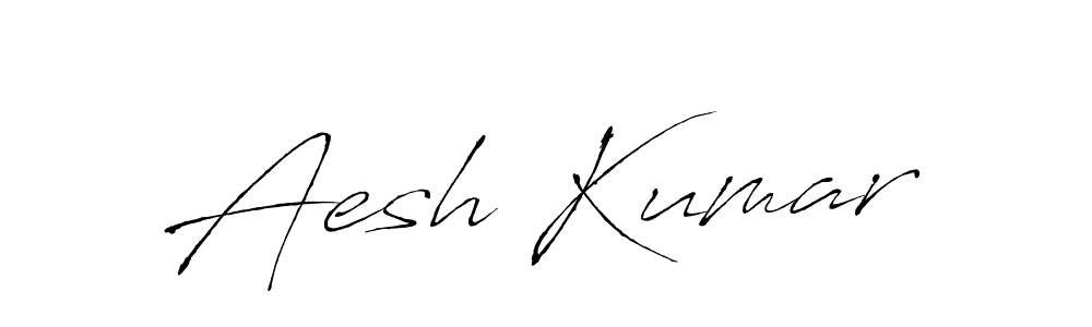 Make a beautiful signature design for name Aesh Kumar. With this signature (Antro_Vectra) style, you can create a handwritten signature for free. Aesh Kumar signature style 6 images and pictures png