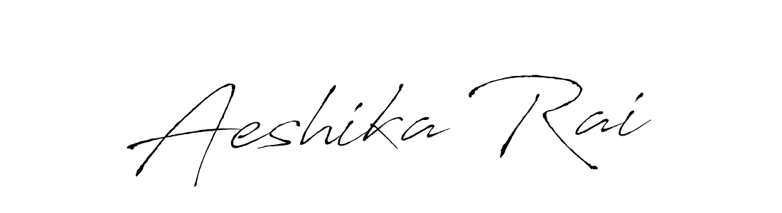 How to make Aeshika Rai name signature. Use Antro_Vectra style for creating short signs online. This is the latest handwritten sign. Aeshika Rai signature style 6 images and pictures png