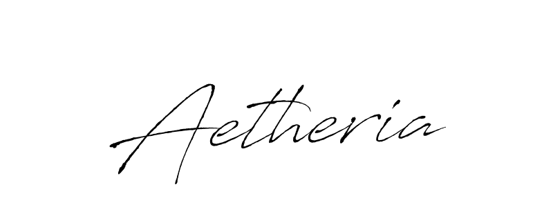 Design your own signature with our free online signature maker. With this signature software, you can create a handwritten (Antro_Vectra) signature for name Aetheria. Aetheria signature style 6 images and pictures png