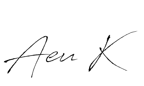 It looks lik you need a new signature style for name Aeu K. Design unique handwritten (Antro_Vectra) signature with our free signature maker in just a few clicks. Aeu K signature style 6 images and pictures png