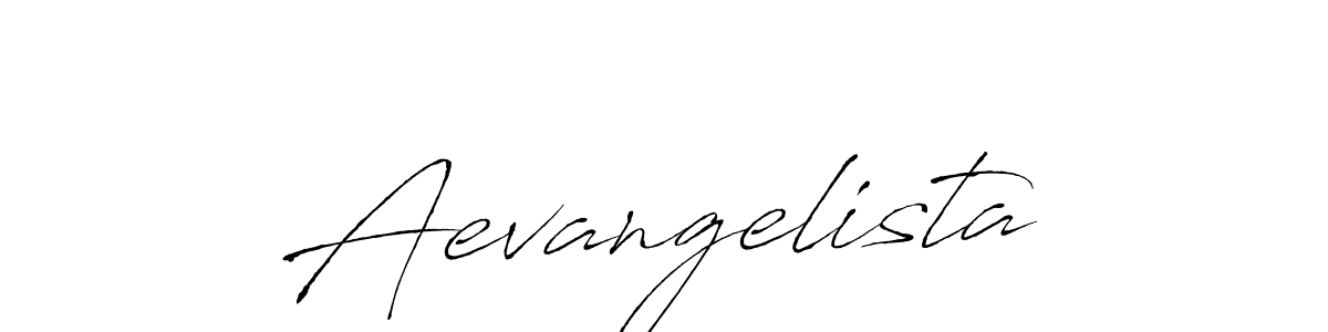 Make a beautiful signature design for name Aevangelista. With this signature (Antro_Vectra) style, you can create a handwritten signature for free. Aevangelista signature style 6 images and pictures png