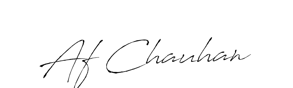 Af Chauhan stylish signature style. Best Handwritten Sign (Antro_Vectra) for my name. Handwritten Signature Collection Ideas for my name Af Chauhan. Af Chauhan signature style 6 images and pictures png