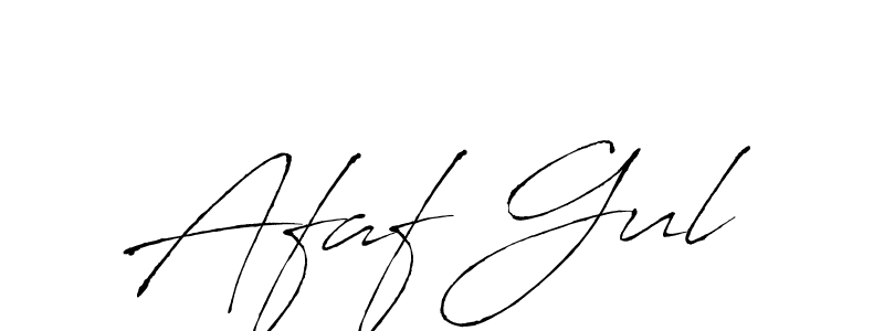 How to make Afaf Gul name signature. Use Antro_Vectra style for creating short signs online. This is the latest handwritten sign. Afaf Gul signature style 6 images and pictures png