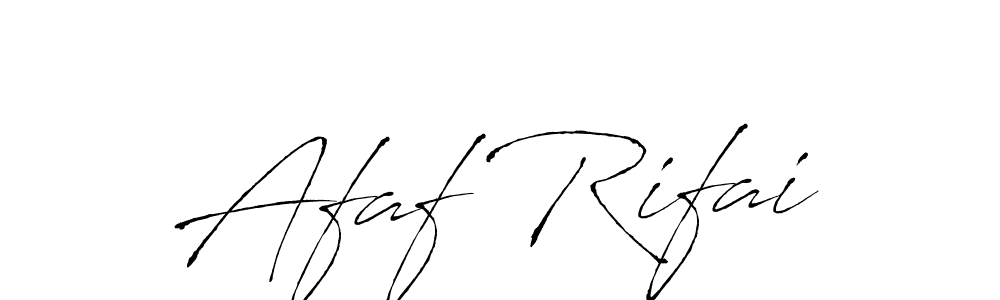 Afaf Rifai stylish signature style. Best Handwritten Sign (Antro_Vectra) for my name. Handwritten Signature Collection Ideas for my name Afaf Rifai. Afaf Rifai signature style 6 images and pictures png