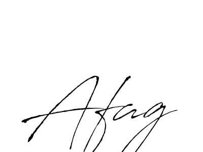 Design your own signature with our free online signature maker. With this signature software, you can create a handwritten (Antro_Vectra) signature for name Afag. Afag signature style 6 images and pictures png