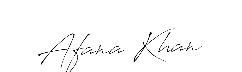 Design your own signature with our free online signature maker. With this signature software, you can create a handwritten (Antro_Vectra) signature for name Afana Khan. Afana Khan signature style 6 images and pictures png