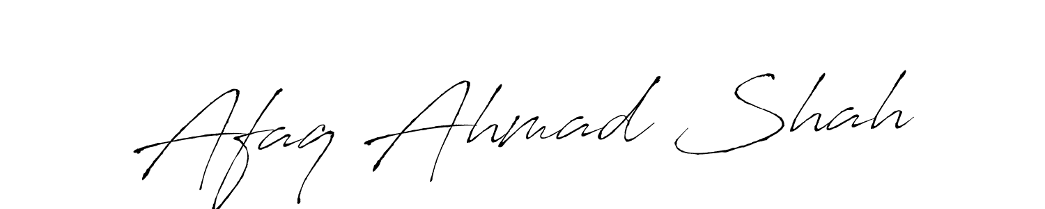 Afaq Ahmad Shah stylish signature style. Best Handwritten Sign (Antro_Vectra) for my name. Handwritten Signature Collection Ideas for my name Afaq Ahmad Shah. Afaq Ahmad Shah signature style 6 images and pictures png