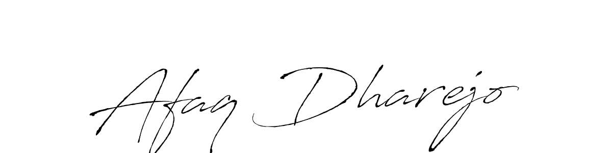 Make a beautiful signature design for name Afaq Dharejo. With this signature (Antro_Vectra) style, you can create a handwritten signature for free. Afaq Dharejo signature style 6 images and pictures png