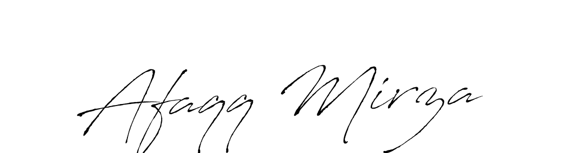 Afaqq Mirza stylish signature style. Best Handwritten Sign (Antro_Vectra) for my name. Handwritten Signature Collection Ideas for my name Afaqq Mirza. Afaqq Mirza signature style 6 images and pictures png