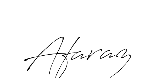 Make a beautiful signature design for name Afaraz. With this signature (Antro_Vectra) style, you can create a handwritten signature for free. Afaraz signature style 6 images and pictures png