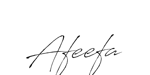 Use a signature maker to create a handwritten signature online. With this signature software, you can design (Antro_Vectra) your own signature for name Afeefa. Afeefa signature style 6 images and pictures png