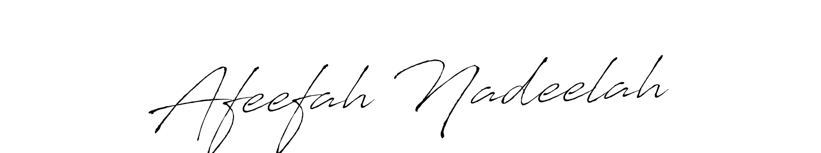 Make a beautiful signature design for name Afeefah Nadeelah. Use this online signature maker to create a handwritten signature for free. Afeefah Nadeelah signature style 6 images and pictures png