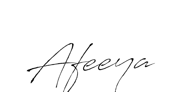 Make a beautiful signature design for name Afeeya. With this signature (Antro_Vectra) style, you can create a handwritten signature for free. Afeeya signature style 6 images and pictures png