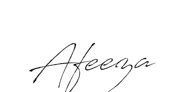 Use a signature maker to create a handwritten signature online. With this signature software, you can design (Antro_Vectra) your own signature for name Afeeza. Afeeza signature style 6 images and pictures png