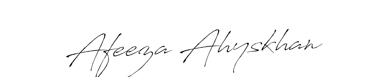 Use a signature maker to create a handwritten signature online. With this signature software, you can design (Antro_Vectra) your own signature for name Afeeza Ahyskhan. Afeeza Ahyskhan signature style 6 images and pictures png