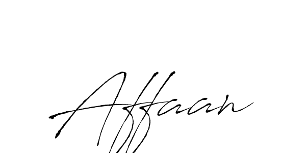 Design your own signature with our free online signature maker. With this signature software, you can create a handwritten (Antro_Vectra) signature for name Affaan. Affaan signature style 6 images and pictures png