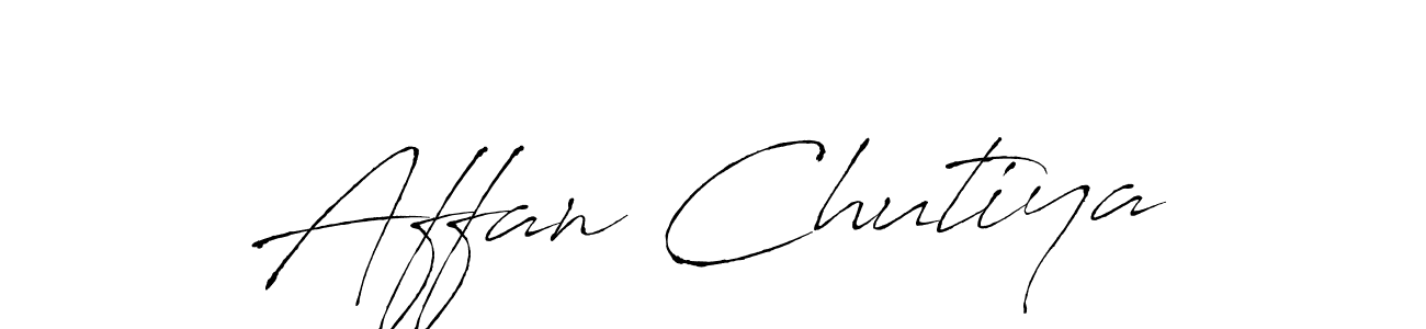 Use a signature maker to create a handwritten signature online. With this signature software, you can design (Antro_Vectra) your own signature for name Affan Chutiya. Affan Chutiya signature style 6 images and pictures png