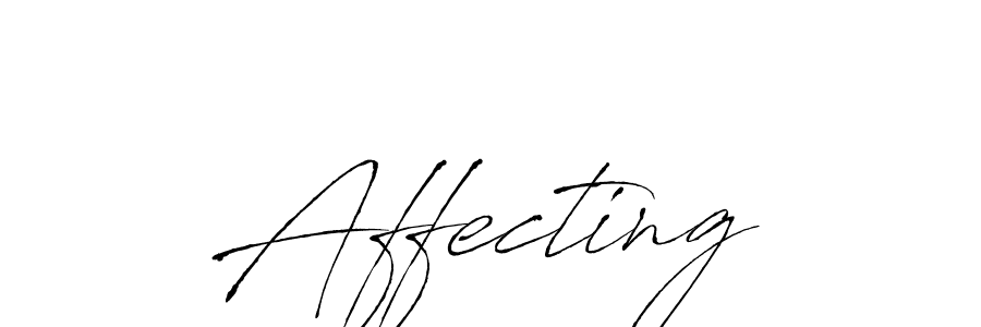 Design your own signature with our free online signature maker. With this signature software, you can create a handwritten (Antro_Vectra) signature for name Affecting. Affecting signature style 6 images and pictures png