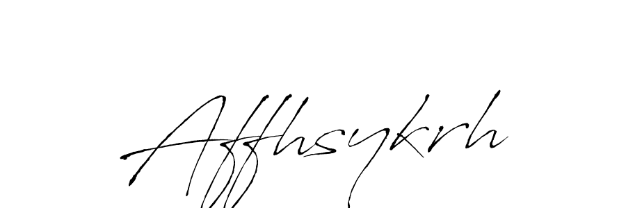 Create a beautiful signature design for name Affhsykrh. With this signature (Antro_Vectra) fonts, you can make a handwritten signature for free. Affhsykrh signature style 6 images and pictures png