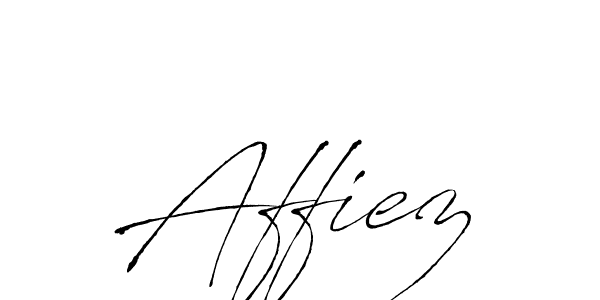 Affiez stylish signature style. Best Handwritten Sign (Antro_Vectra) for my name. Handwritten Signature Collection Ideas for my name Affiez. Affiez signature style 6 images and pictures png