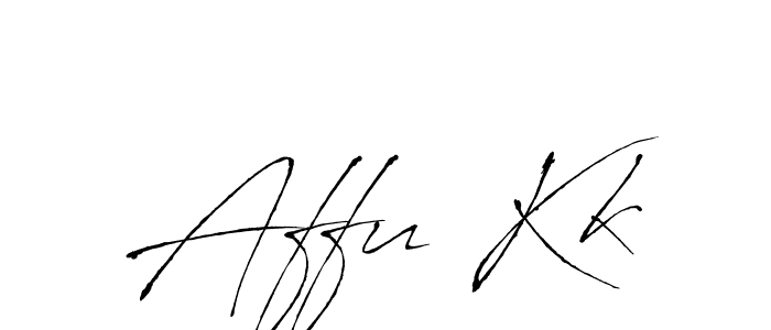 Make a beautiful signature design for name Affu Kk. With this signature (Antro_Vectra) style, you can create a handwritten signature for free. Affu Kk signature style 6 images and pictures png