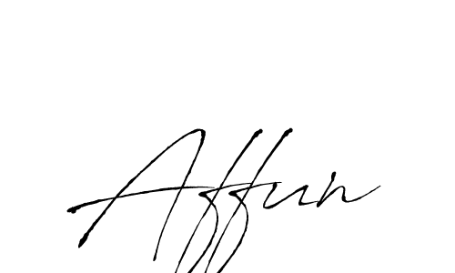 Similarly Antro_Vectra is the best handwritten signature design. Signature creator online .You can use it as an online autograph creator for name Affun. Affun signature style 6 images and pictures png