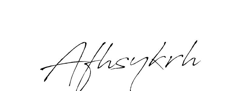 Design your own signature with our free online signature maker. With this signature software, you can create a handwritten (Antro_Vectra) signature for name Afhsykrh. Afhsykrh signature style 6 images and pictures png