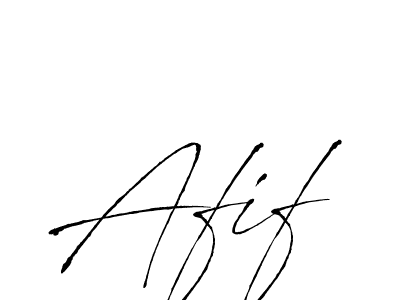 Design your own signature with our free online signature maker. With this signature software, you can create a handwritten (Antro_Vectra) signature for name Afif. Afif signature style 6 images and pictures png