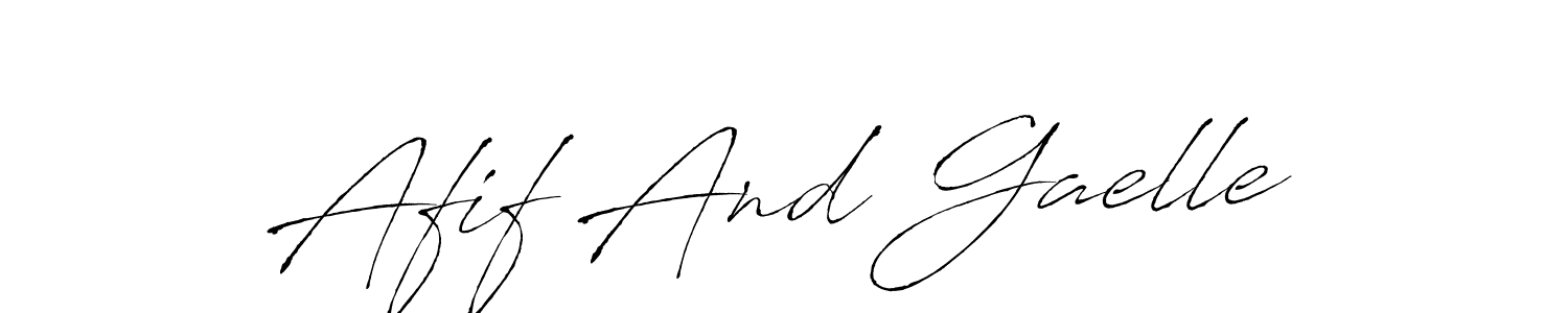 This is the best signature style for the Afif And Gaelle name. Also you like these signature font (Antro_Vectra). Mix name signature. Afif And Gaelle signature style 6 images and pictures png