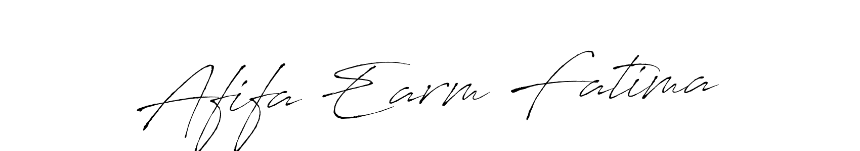 Afifa Earm Fatima stylish signature style. Best Handwritten Sign (Antro_Vectra) for my name. Handwritten Signature Collection Ideas for my name Afifa Earm Fatima. Afifa Earm Fatima signature style 6 images and pictures png