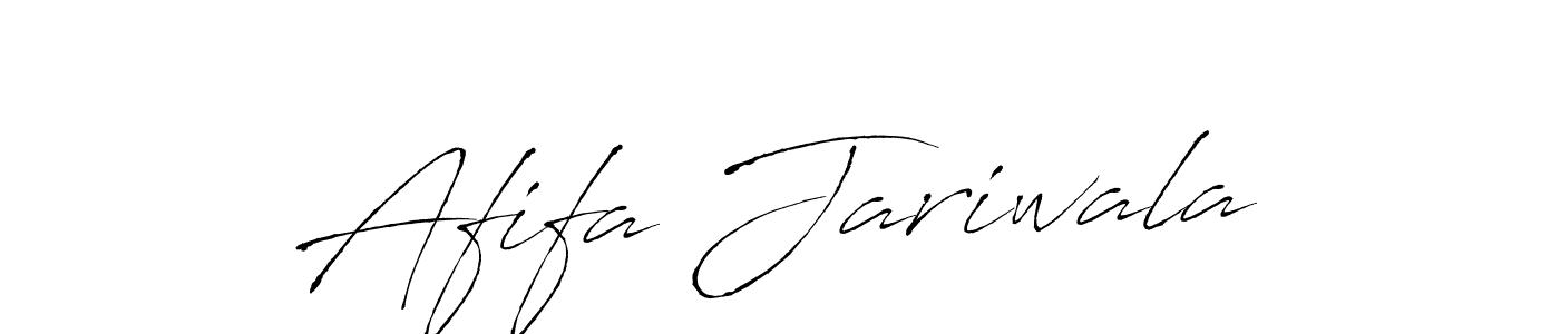 Make a beautiful signature design for name Afifa Jariwala. With this signature (Antro_Vectra) style, you can create a handwritten signature for free. Afifa Jariwala signature style 6 images and pictures png