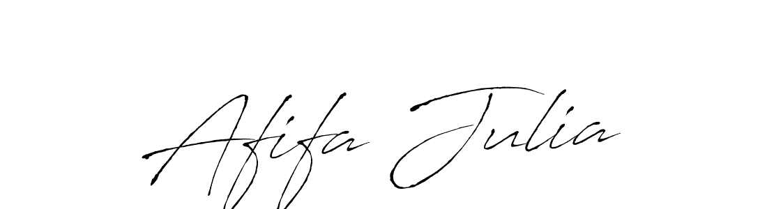 Design your own signature with our free online signature maker. With this signature software, you can create a handwritten (Antro_Vectra) signature for name Afifa Julia. Afifa Julia signature style 6 images and pictures png