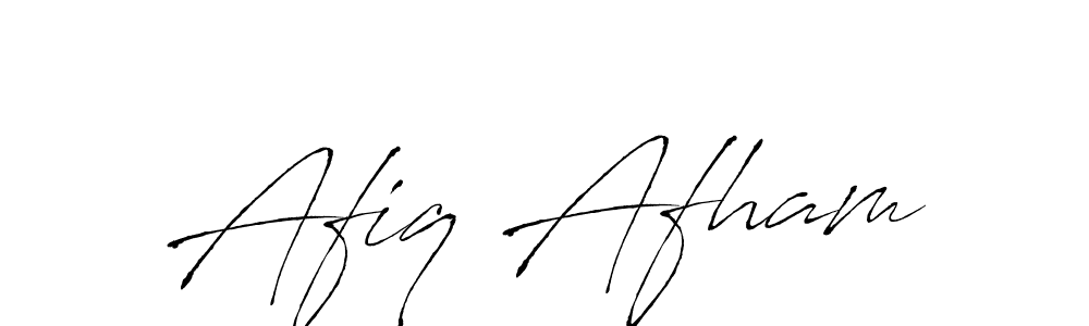 Design your own signature with our free online signature maker. With this signature software, you can create a handwritten (Antro_Vectra) signature for name Afiq Afham. Afiq Afham signature style 6 images and pictures png