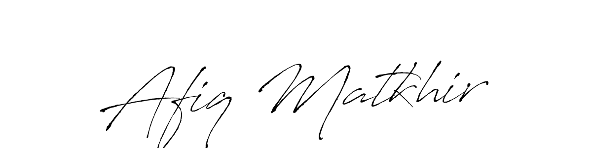 Make a beautiful signature design for name Afiq Matkhir. Use this online signature maker to create a handwritten signature for free. Afiq Matkhir signature style 6 images and pictures png