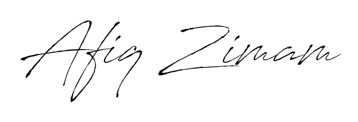 A classic penmanship look for Afiq Zimam. The Antro_Vectra font brings timeless elegance and confidence to every signed document. Afiq Zimam signature style 6 images and pictures png