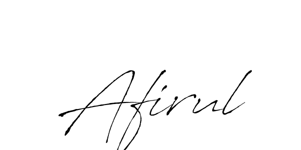 Design your own signature with our free online signature maker. With this signature software, you can create a handwritten (Antro_Vectra) signature for name Afirul. Afirul signature style 6 images and pictures png