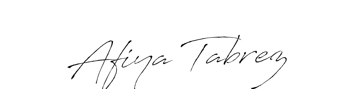 Create a beautiful signature design for name Afiya Tabrez. With this signature (Antro_Vectra) fonts, you can make a handwritten signature for free. Afiya Tabrez signature style 6 images and pictures png