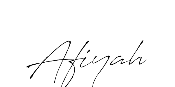 Make a beautiful signature design for name Afiyah. With this signature (Antro_Vectra) style, you can create a handwritten signature for free. Afiyah signature style 6 images and pictures png