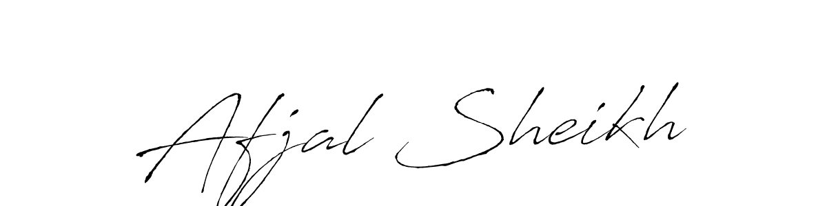 Make a beautiful signature design for name Afjal Sheikh. With this signature (Antro_Vectra) style, you can create a handwritten signature for free. Afjal Sheikh signature style 6 images and pictures png