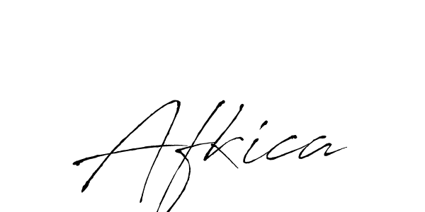 How to make Afkica name signature. Use Antro_Vectra style for creating short signs online. This is the latest handwritten sign. Afkica signature style 6 images and pictures png